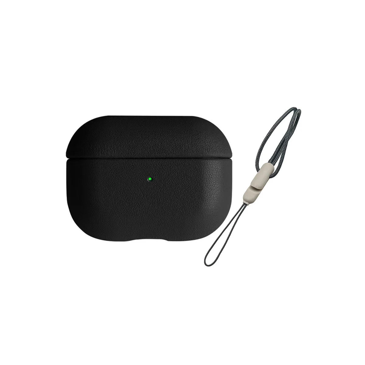 Northcity Airpods 3 (3. Nesil) Deri Kılıf - Siyah, Askılı Kılıf ve Güvenli Koruma Kılıfı