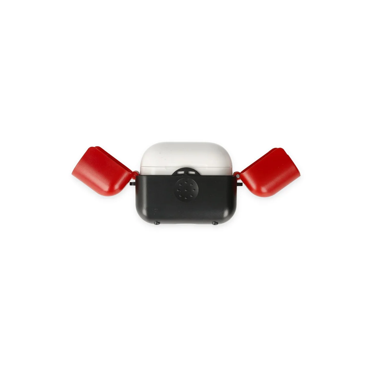 Northcity Airpods 3 (3.nesil) Basmalı Kılıf - Siyah-Kırmızı
