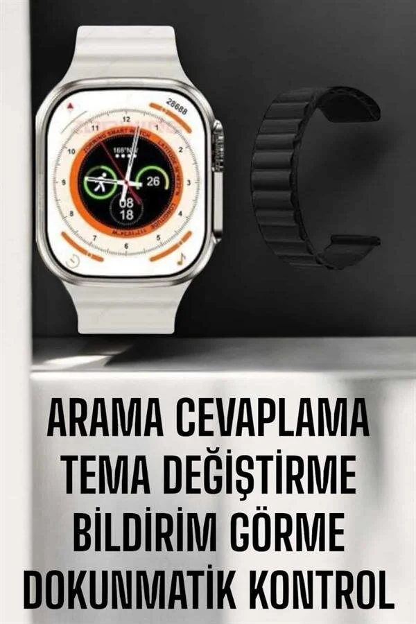 Akıllı Saat AMOLED Ekran - GPS ve Suya Dayanıklı Bluetooth Bağlantılı