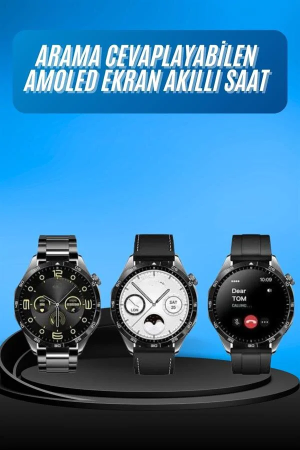Akıllı Saat 5.0: Amoled Ekran, İOS/Android Uyumlu ve Sağlık Takibi