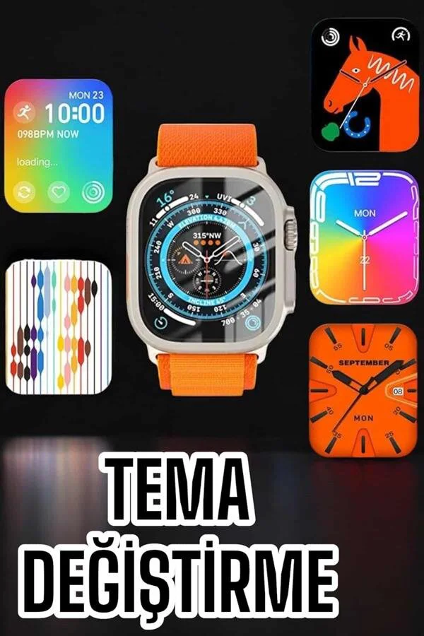 Akıllı Saat Uyku ve Spor Takibi - Yeni Nesil Bluetooth Bağlantılı Amoled Ekran