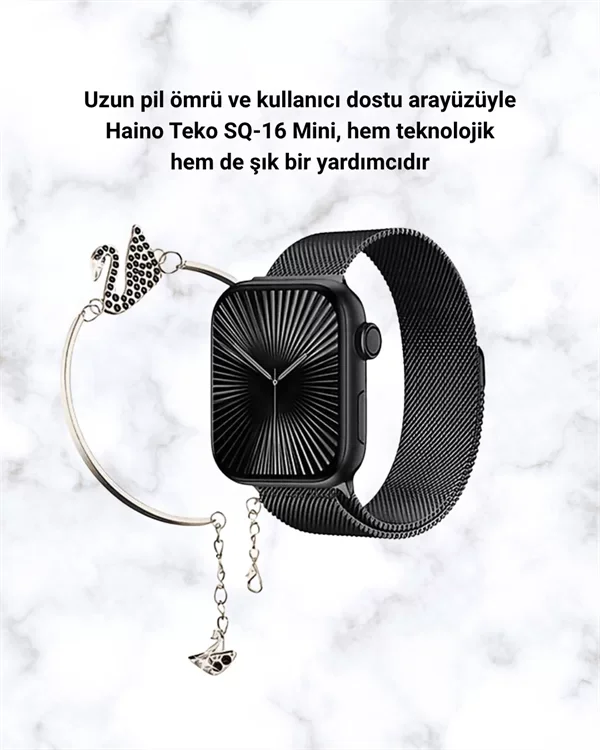 Akıllı Saat SQ-16 Mini Series 10 - Unisex Tasarım ve Detaylı Spor Takibi