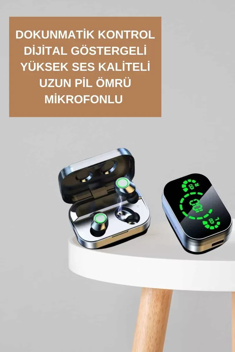 Akıllı Saat ve Bluetooth Kulaklık Seti - Yeni Nesil Dokunmatik Kontrol ve ANC Gürültü Engellemeli