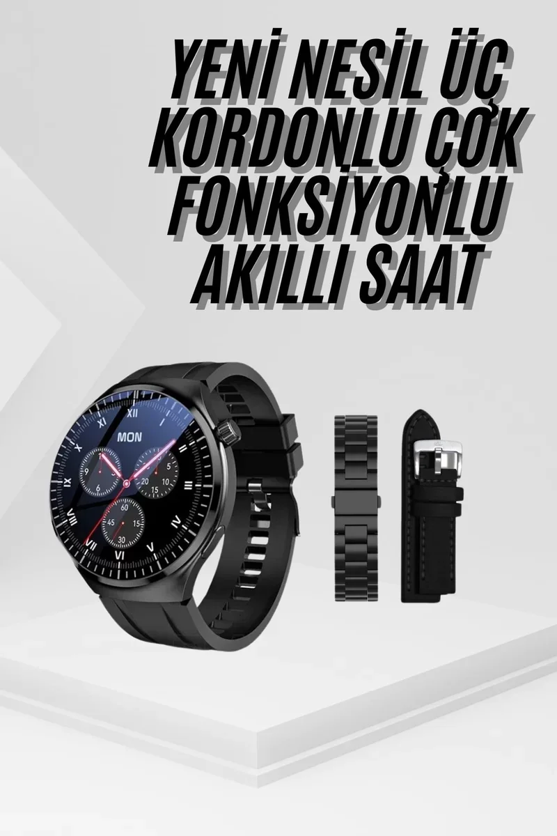 Akıllı Saat - Amoled Ekran, Sağlık Takibi ve Uyku Analizi