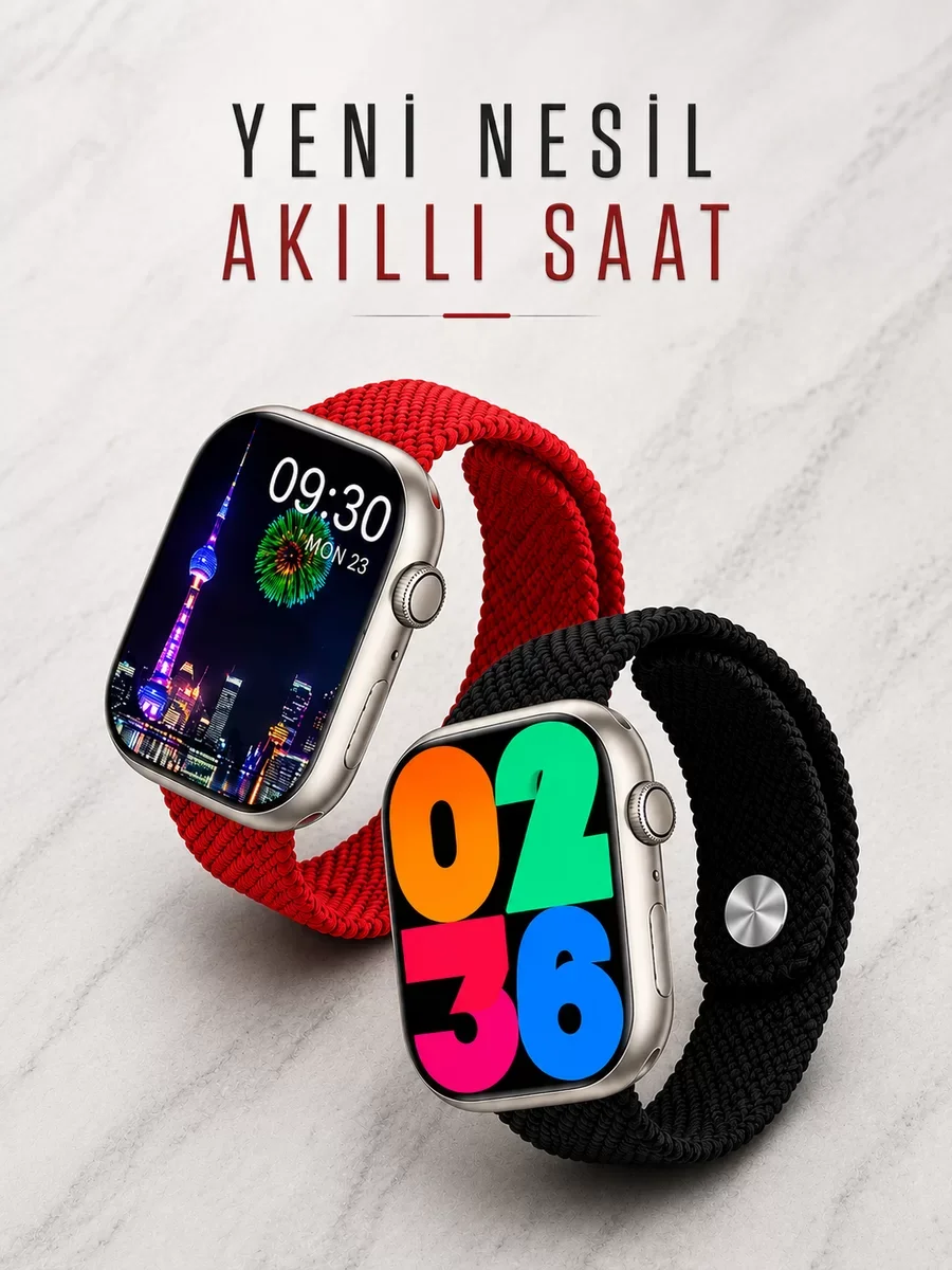 Akıllı Saat Tema Değiştirme Uyku Takibi ve Sağlık İzleme - Bluetooth Bağlantılı