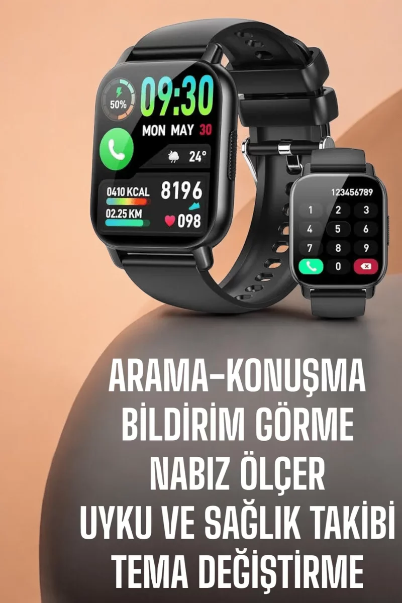 Akıllı Saat: Kalp Atışı Takibi, Uyku Analizi ve Arama Bildirimleri ile Sağlığınızı Yönetin