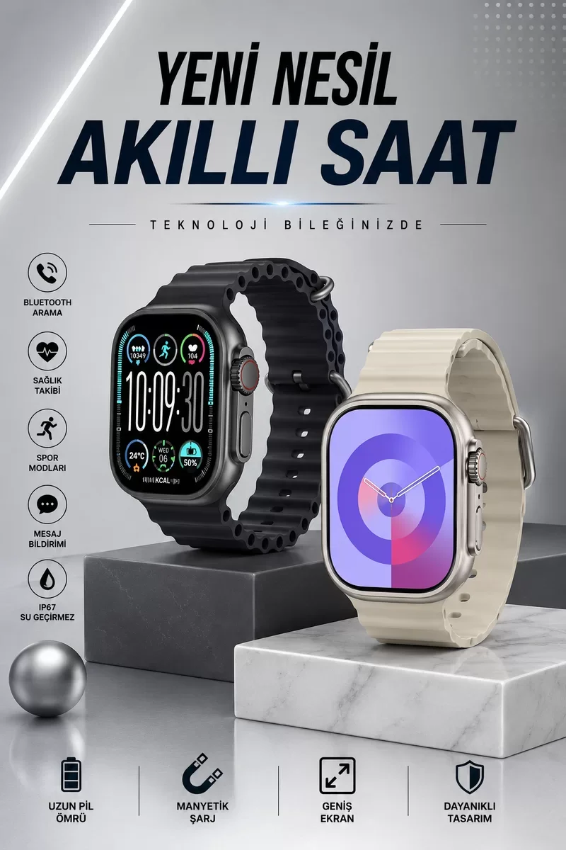 Northcity Akıllı Saat: Bluetooth Arama, Kalp Atışı ve Sağlık Taki