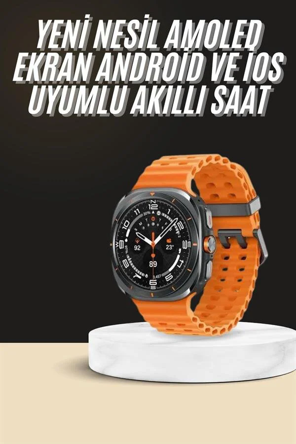 Akıllı Saat Titanyum Kasa Amoled Ekran Unisex 47mm Müzik Dinleme ve GPS Özellikli