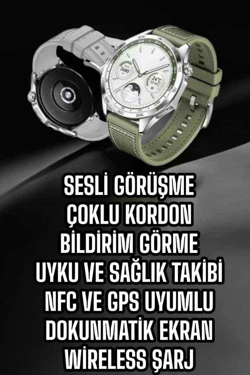 Northcity Akıllı Saat Sesli Görüşme ve Sağlık Takibi - NFC Uyumlu