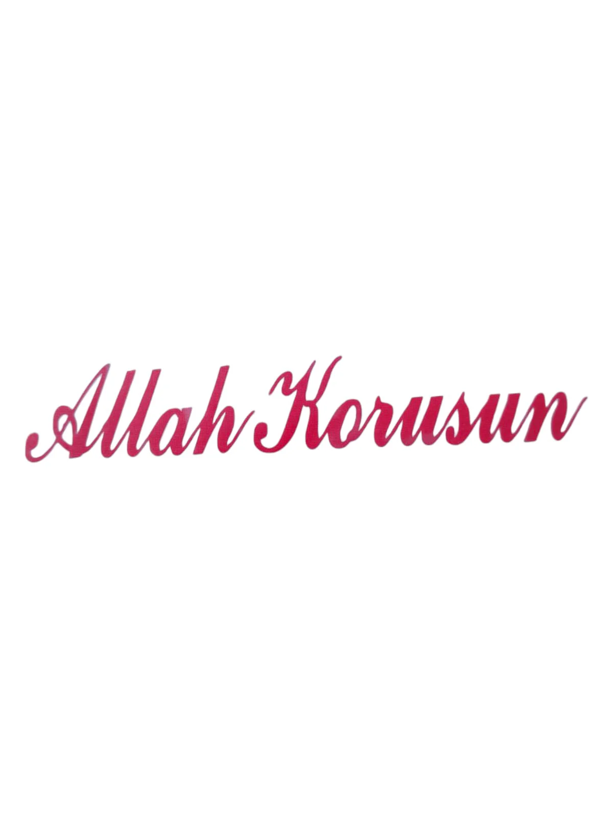 Northcity Allah Korusun Yazılı Oto Sticker Kırmızı 14x3 cm - Dini