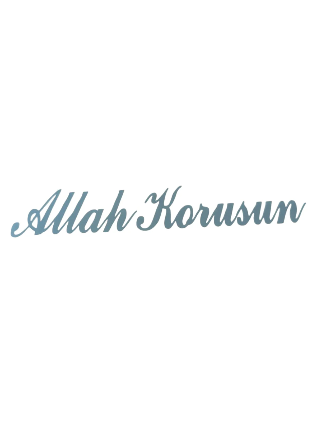 Northcity Allah Korusun Yazılı Oto Sticker Gri 14x3cm - Güvenli S