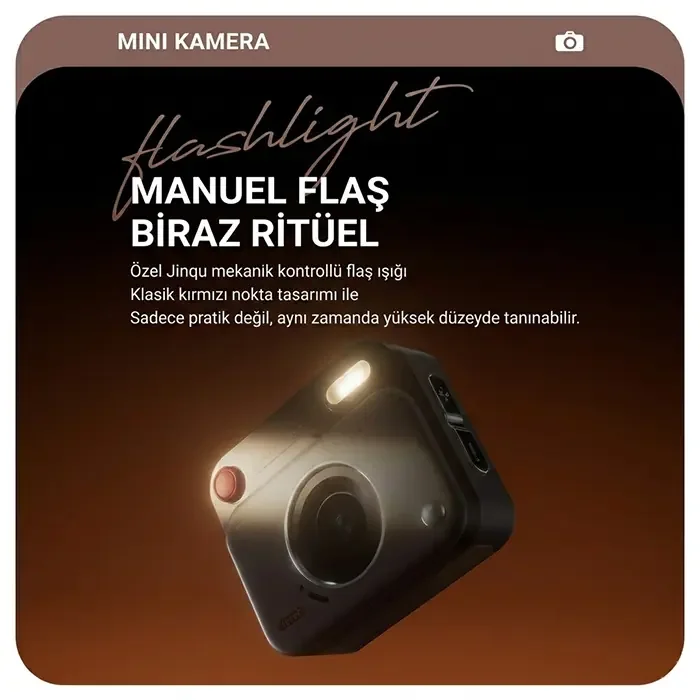 Ally PixMini Retro Video Dijital Kamera - 1080P HD Y6000 Mini Kamera