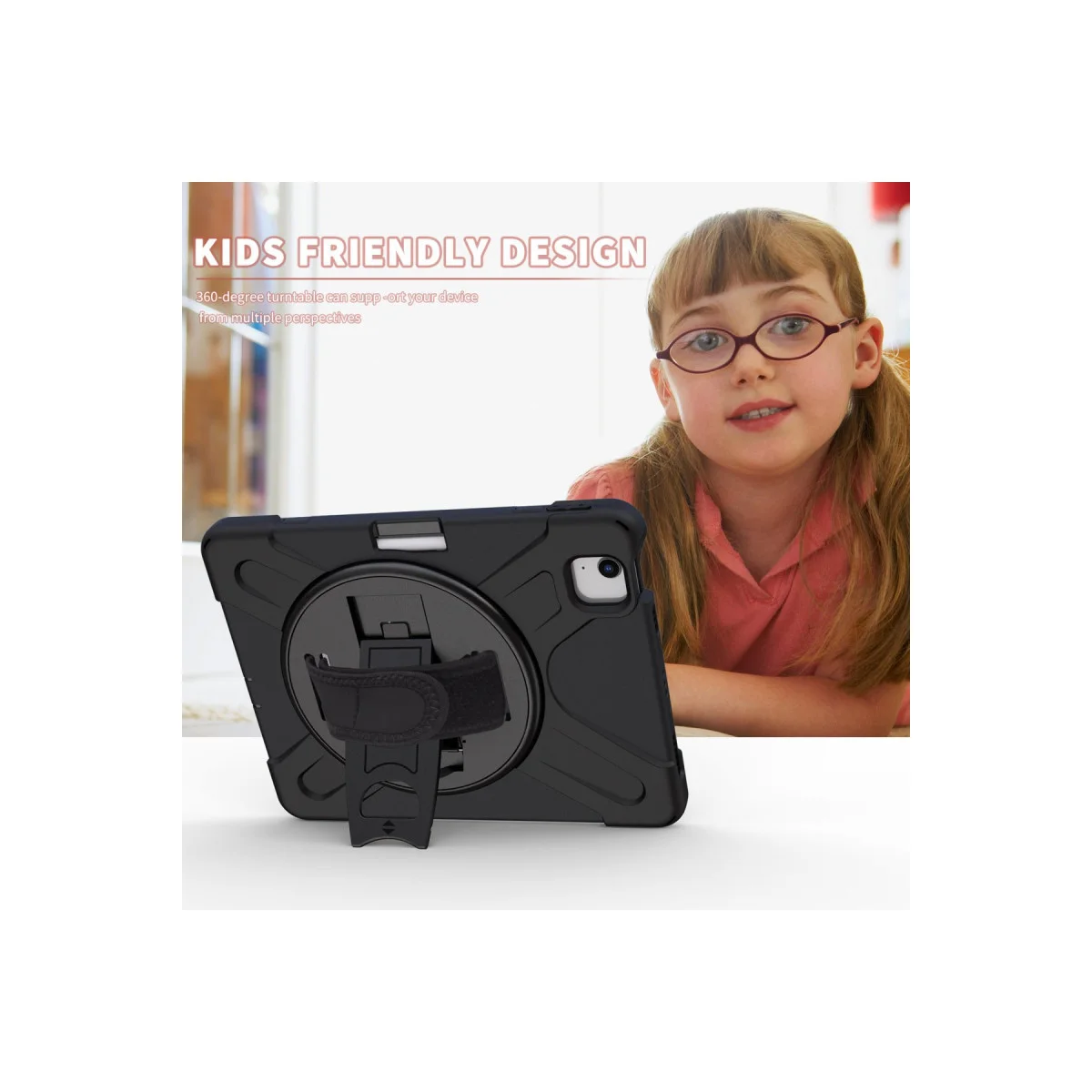 Northcity Amazing Tablet Kılıf Siyah - iPad Pro 11 2020 360 Dönüşlü Koruyucu Stand