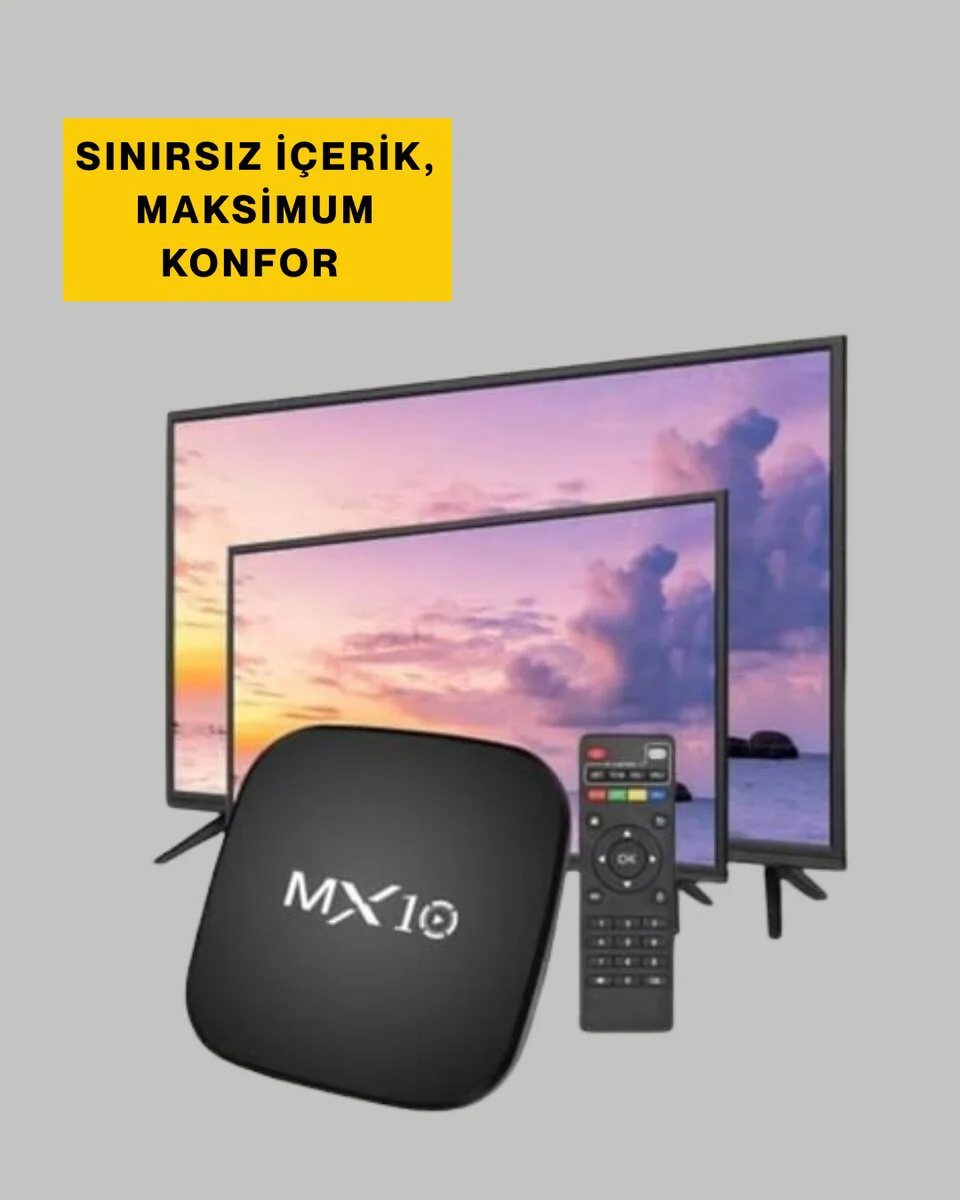 Android 4K Akıllı Medya Oynatıcı - 4 Çekirdekli İşlemci, Dolby Digital, Wi‑Fi ve Ekran Yansıtma