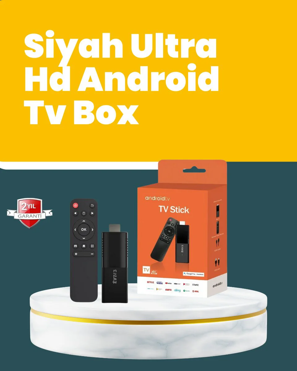 Android TV Stick - 4K WiFi & Bluetooth 5.0 ile Kesintisiz Akış