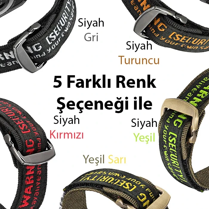 Apple Watch Naylon Kayış 42/44/45 mm - Terletmeyen Nehir Dokuma Loop