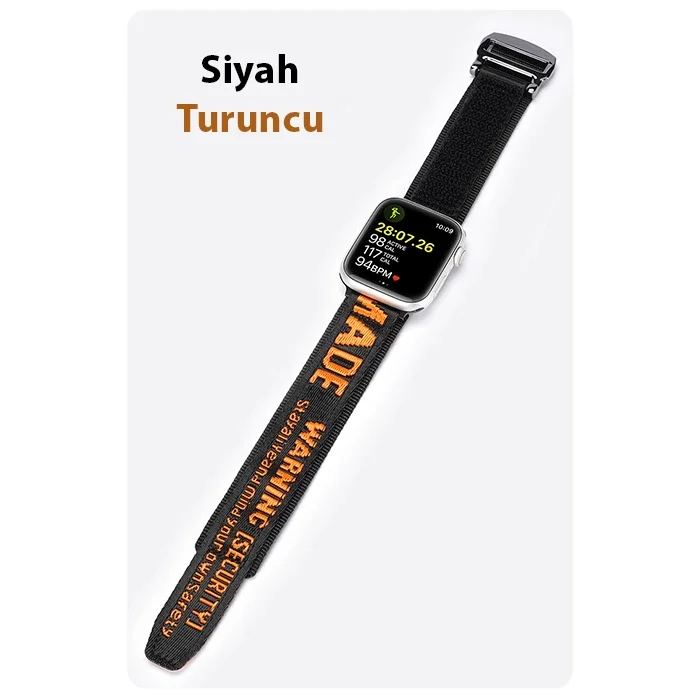 Apple Watch Naylon Kayış 42/44/45 mm - Terletmeyen Nehir Dokuma Loop