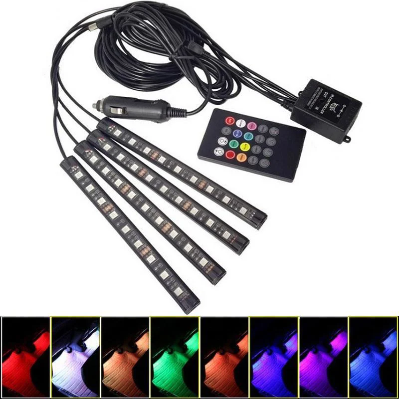 Northcity Ayak Altı Led RGB Müziğe Duyarlı Kumanda 12 Led 22cm - 