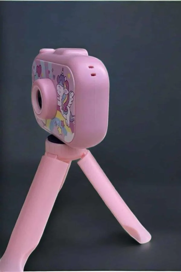 Ayaklı Mini Fotoğraf Makinesi Çocuk İçin Eğitici Video Kamera - 3-12 Yaş