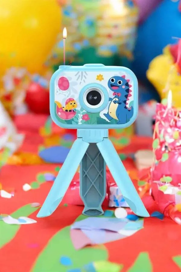 Ayaklı Mini Fotoğraf Makinesi Çocuk İçin Eğitici Video Kamera - 3-12 Yaş