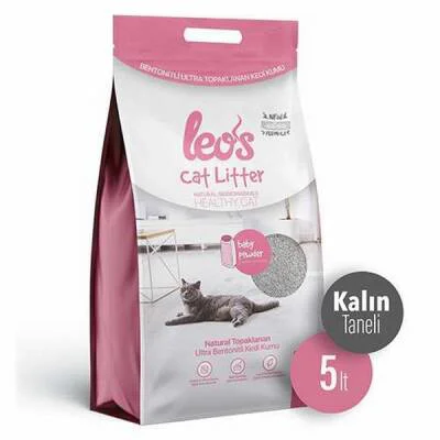 Northcity Baby Powder Kokulu Kalın Taneli Bentonit Kedi Kumu 2x5 