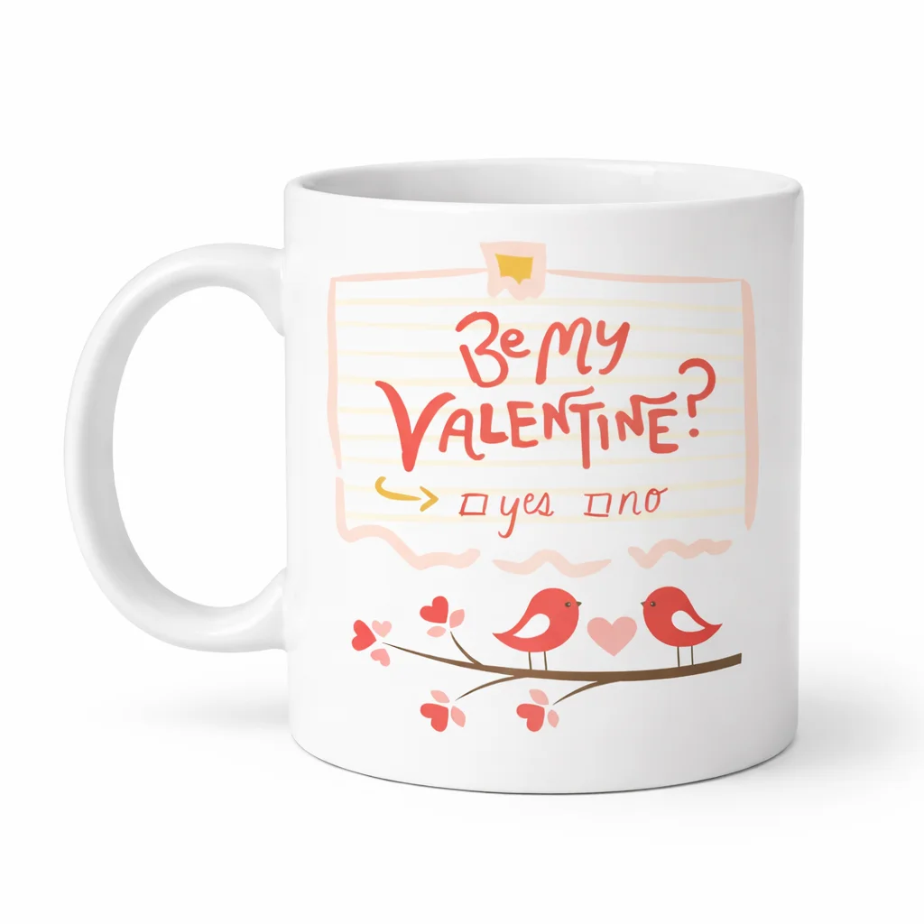 Northcity Be My Valentine Porselen Kupa - Sevgililer Günü İçin Ta