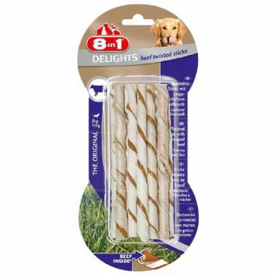 Northcity Biftekli Twisted Sticks Burgu Çubuğu - Lezzetli Köpek Ödülü 55 Gr