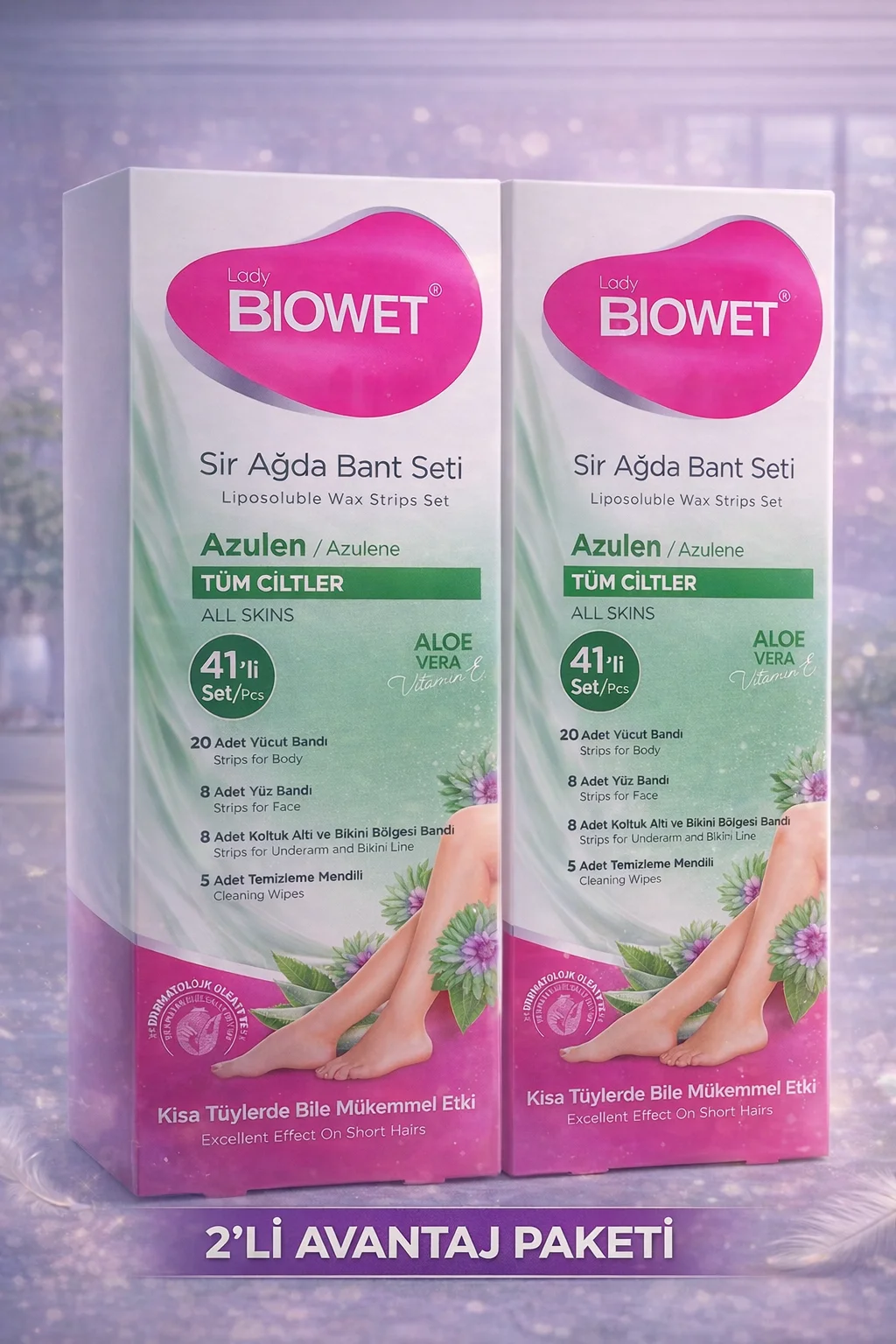 Northcity Biowet Azulen Aloe Vera Sir Ağda Bant Seti 41 Parça 2 P