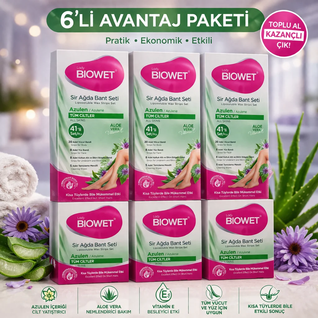 Northcity Biowet Sir Ağda Bant Seti Azulen Aloe Vera Tüm Ciltler 