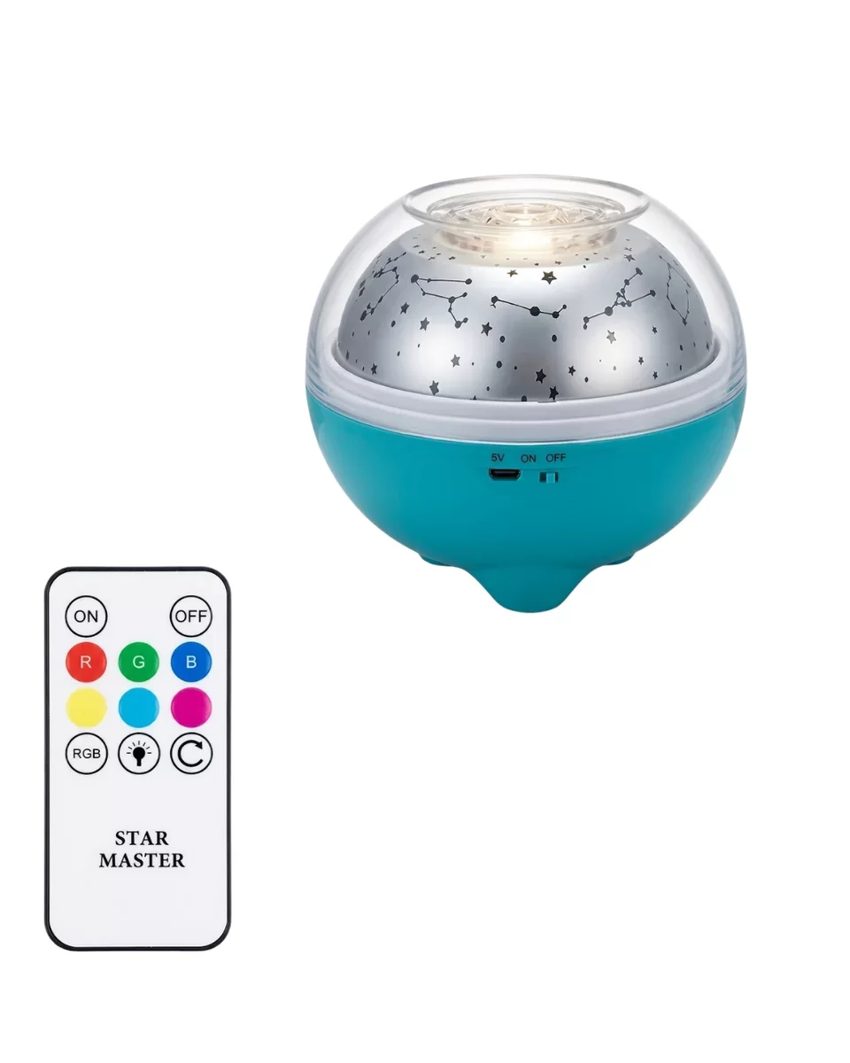 Bluetooth Bağlantılı Yıldız Projeksiyon Gece Lambası 7 Renk RGB ve Zamanlayıcı