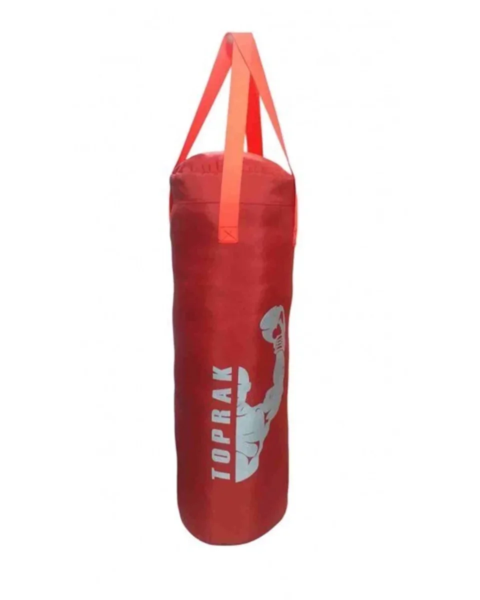 Northcity Boks Torbası Eldivenli Karabinalı Hediyeli 50x20 cm Kır