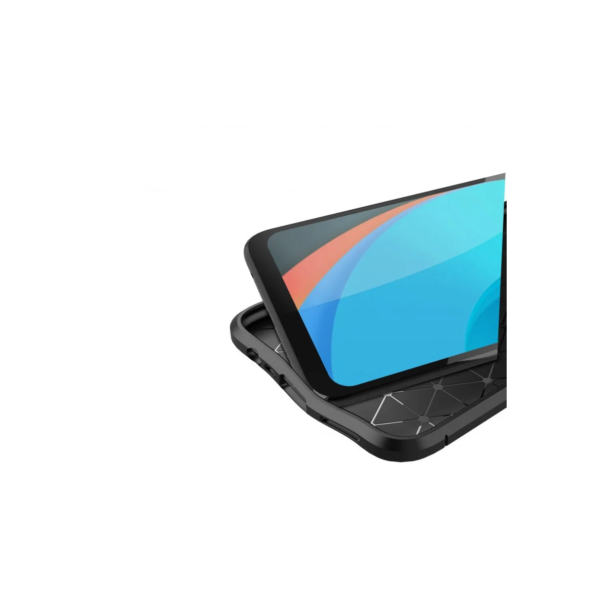 Northcity C11 2021 Auto Focus Silikon Kılıf Siyah - Premium TPU Deri Dokulu ve Yüksek Darbe Korumalı Kılıf