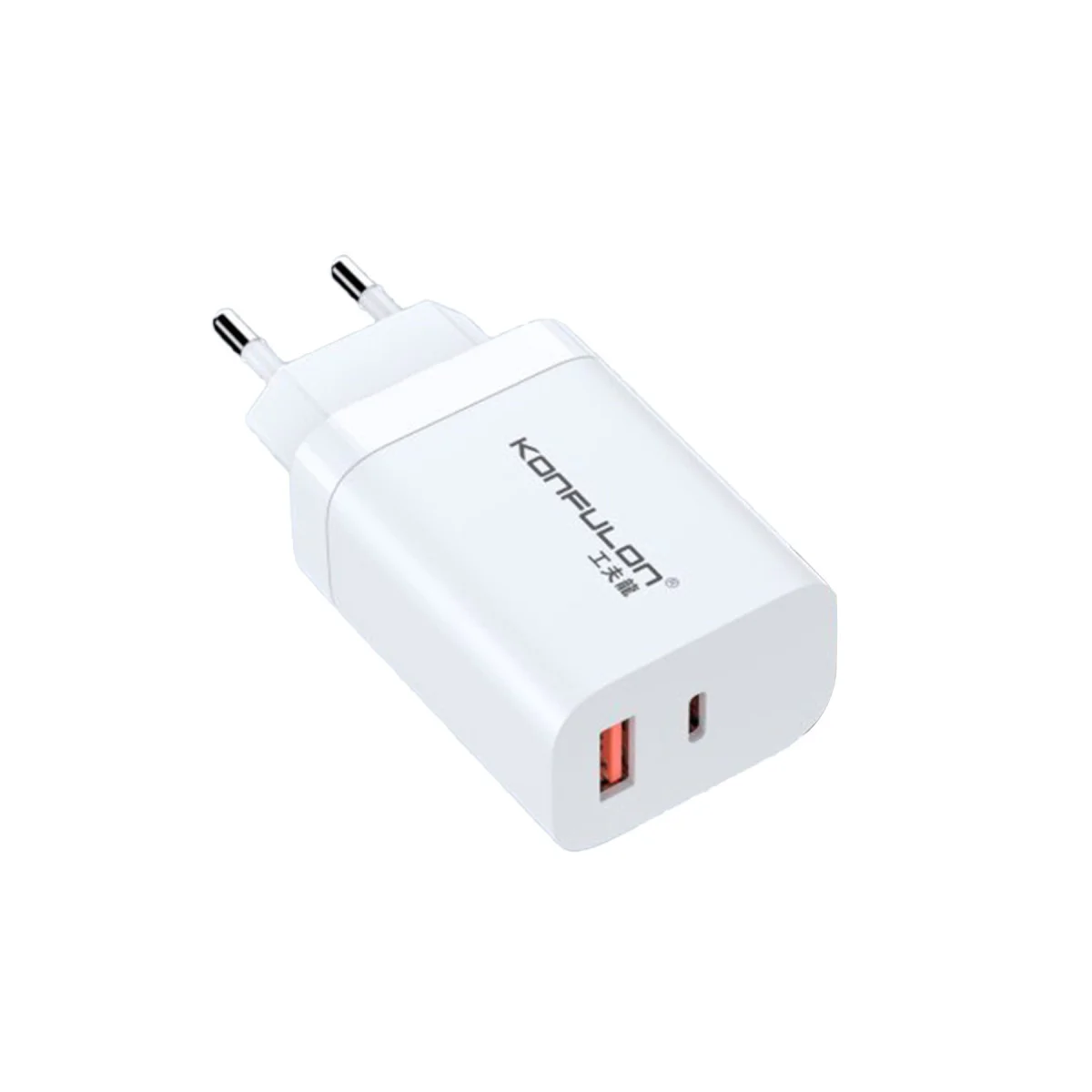Northcity C99Q 65W PD Tip-C ve USB Çift Çıkışlı Hızlı Şarj Adaptörü - Beyaz