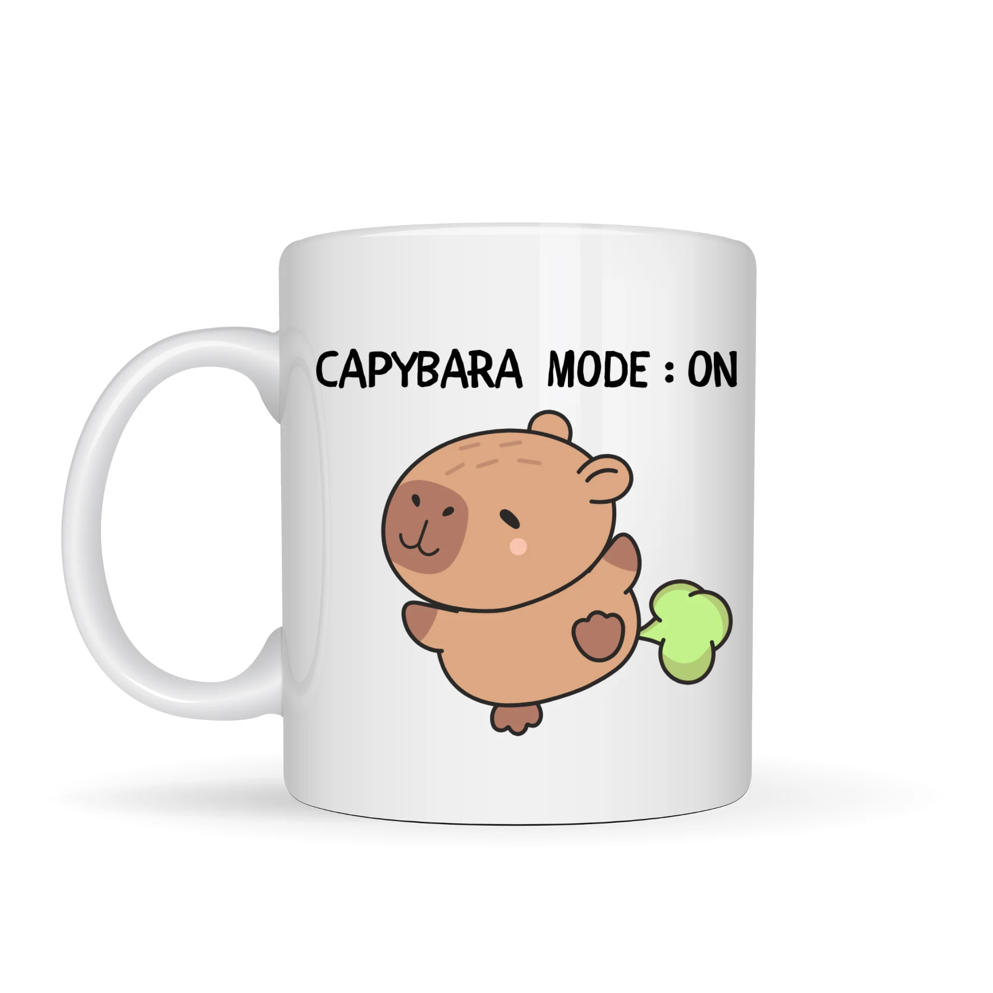 Northcity Capybara Mode On Komik Tasarım Seramik Kahve Kupa Model