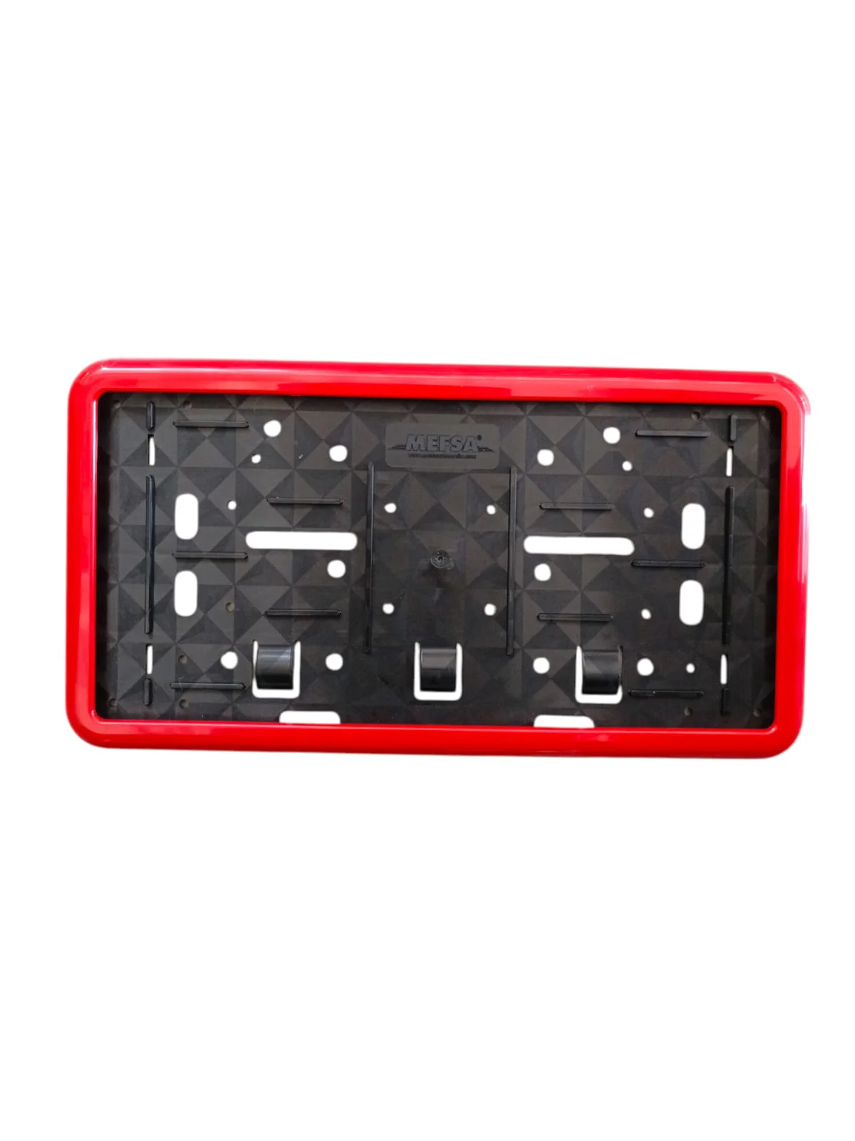 Northcity Çerçeveli Dikdörtgen Plaka Altlığı - Kırmızı 32x17cm - 