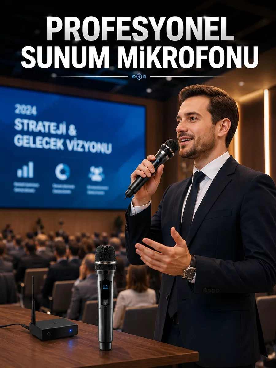 Northcity Çift Mikrofon Seti - Profesyonel Ses Performansı ve Kab