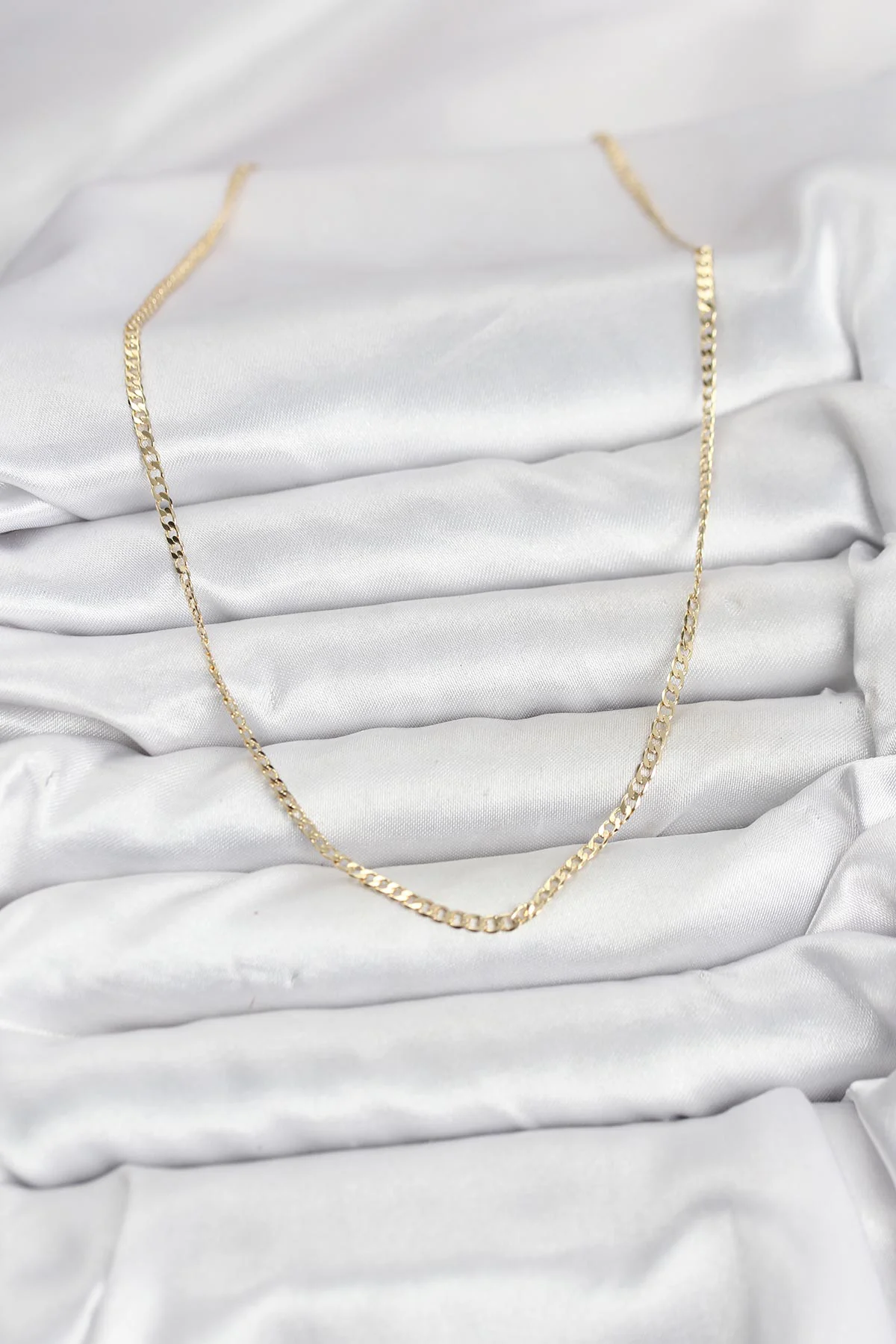 Northcity CM Pirinç Zincir Model Kadın Kolye - 14K Gold Kaplama v