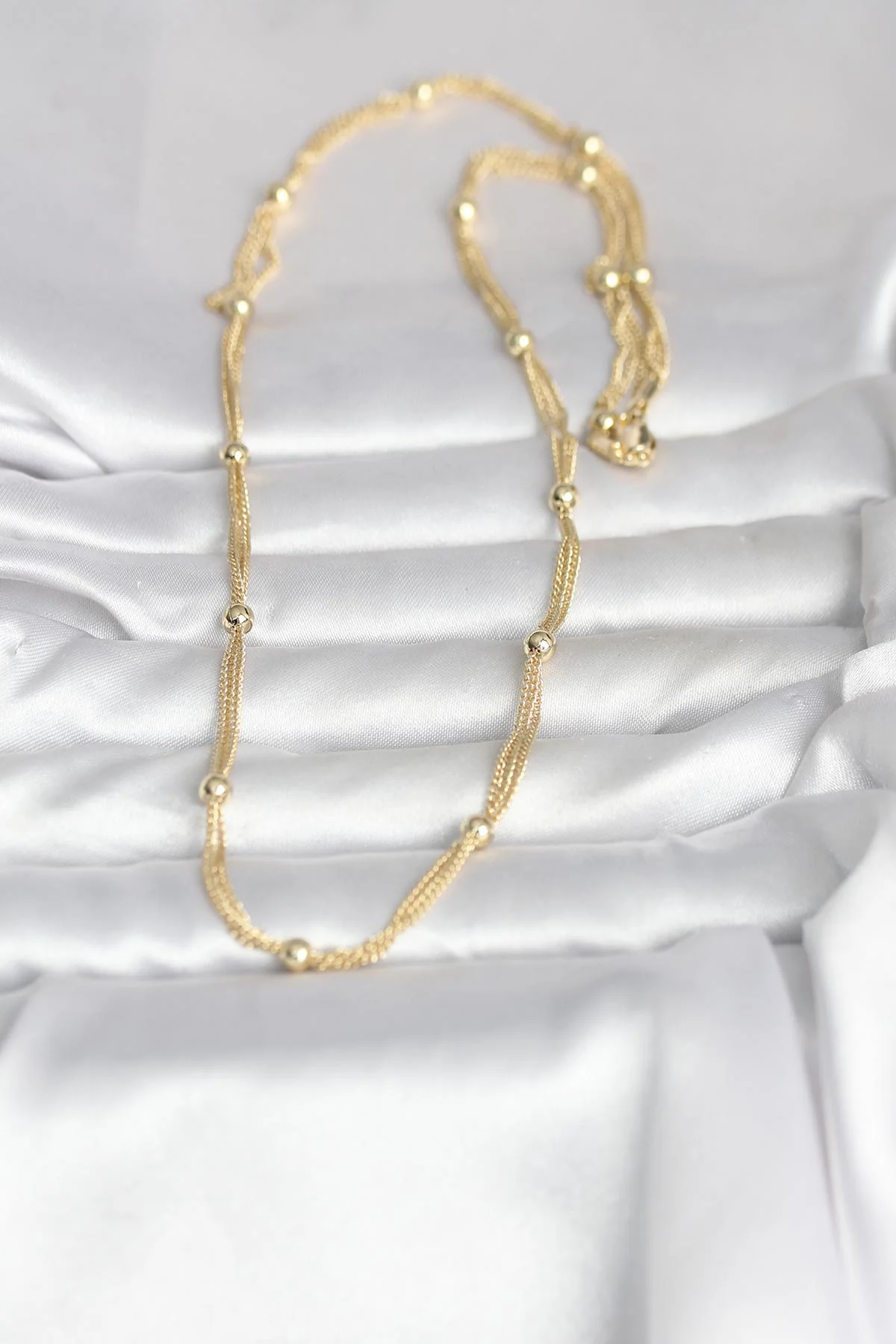 Northcity CM Topçuk Model 60 cm Kadın Kolye - 14K Gold Kaplama ve Şık Detay
