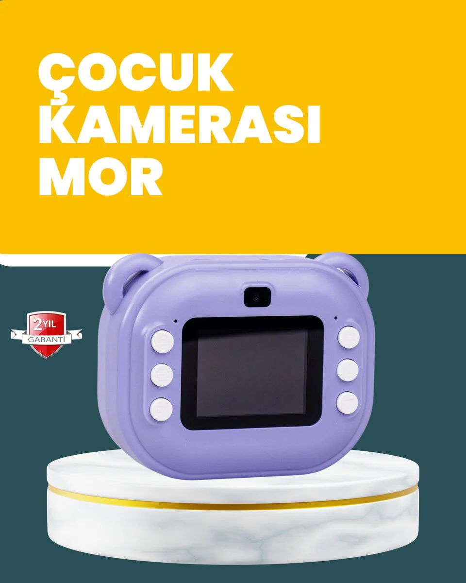Çocuklar İçin Şipşak Baskı Kamera – 18 Efektli Oyunlu ve Müzik Özellikli Termal Fotoğraf Makinesi