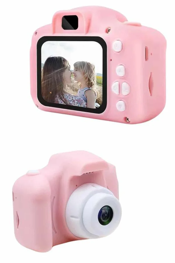 Çocuklar İçin Mini Fotoğraf Makinesi - 1080p HD Video Çeker ve Çok Renkli