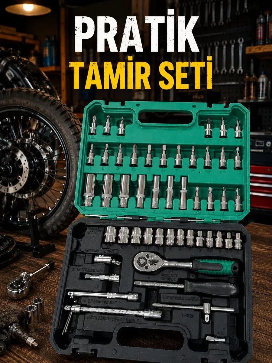 Çok Amaçlı Oto Bakım ve Ev Tamiri Lokma Seti
