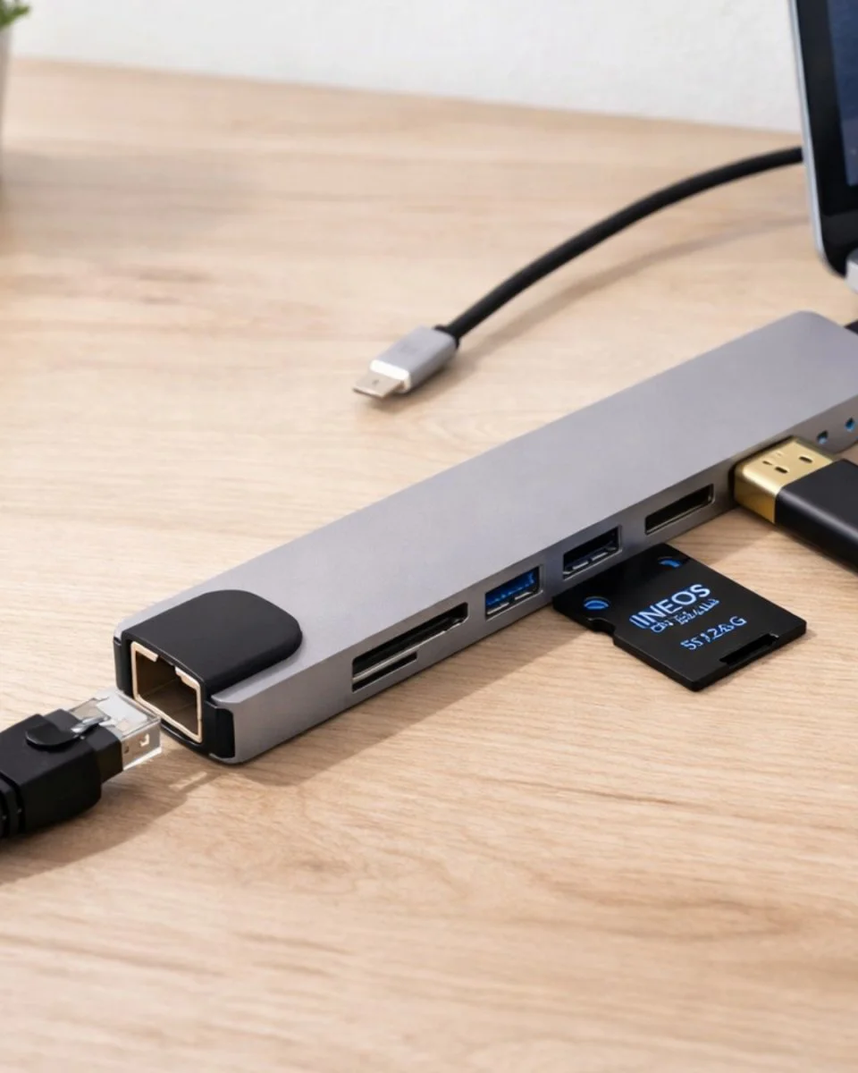 Northcity Çok Fonksiyonlu Type C Hub Adaptör - USB HDMI Ethernet 