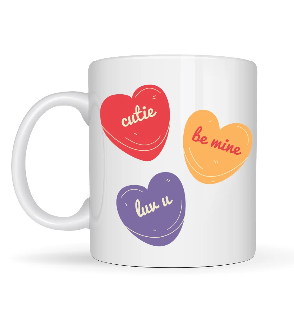 Northcity Cutie Be Mine lYK U Porselen Kupa - Model 9 Tatlı Sevgi