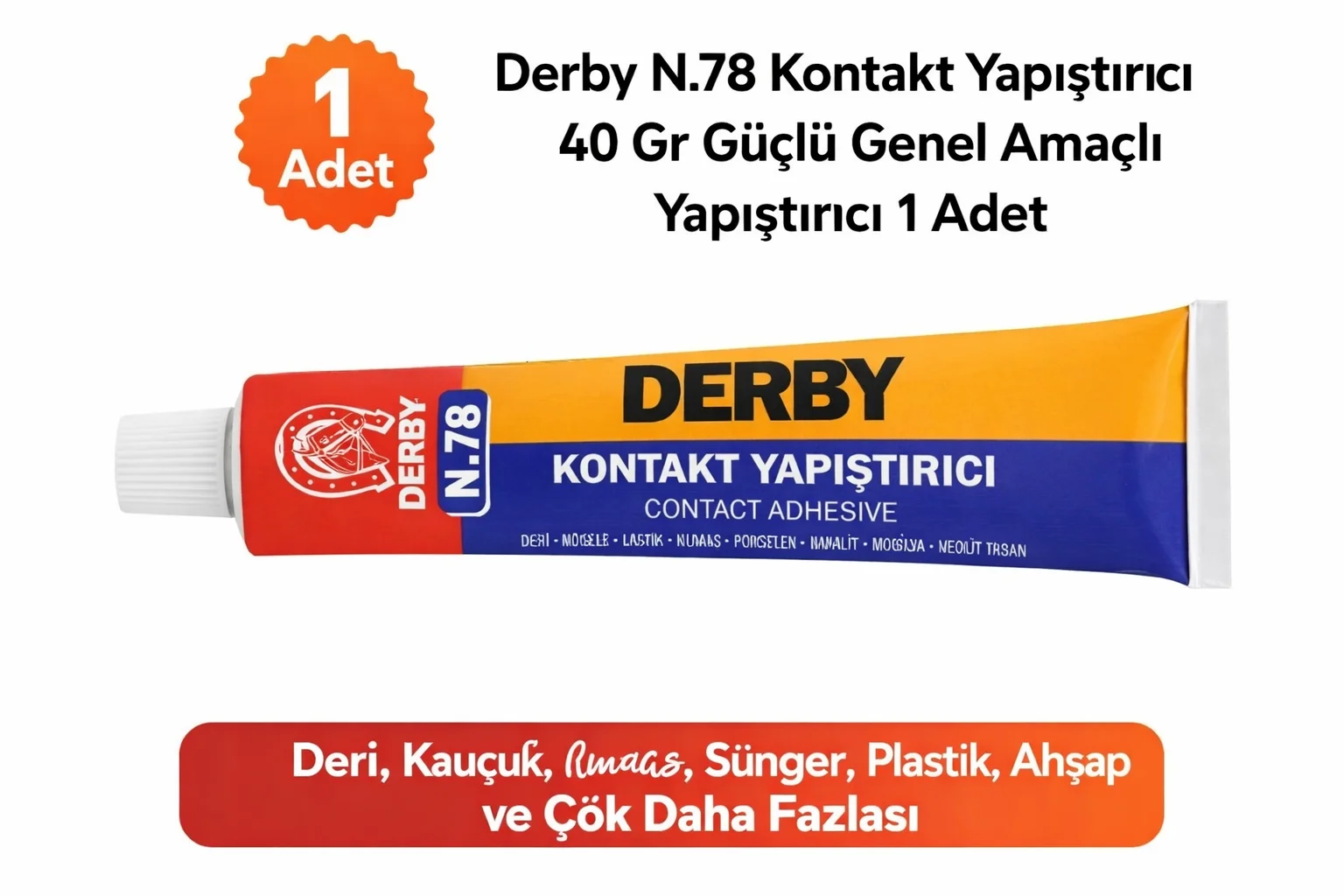 Northcity Derby N.78 Kontakt Yapıştırıcı 40 Gr - Güçlü ve Hızlı E