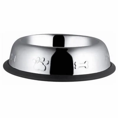 Northcity Desenli Oval Metal Kedi ve Küçük Irk Köpek Mama Su Kabı