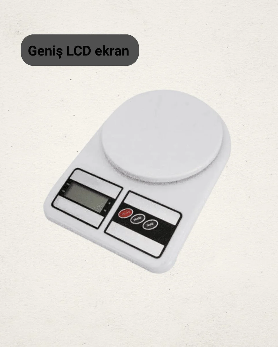 Dijital Mutfak Tartısı - 10 Kg Kapasiteli Hassas Ölçüm