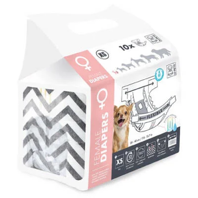 Northcity Dişi Köpekler İçin Külot Bez XSmall 10 Lu 26x34 Cm - Ra
