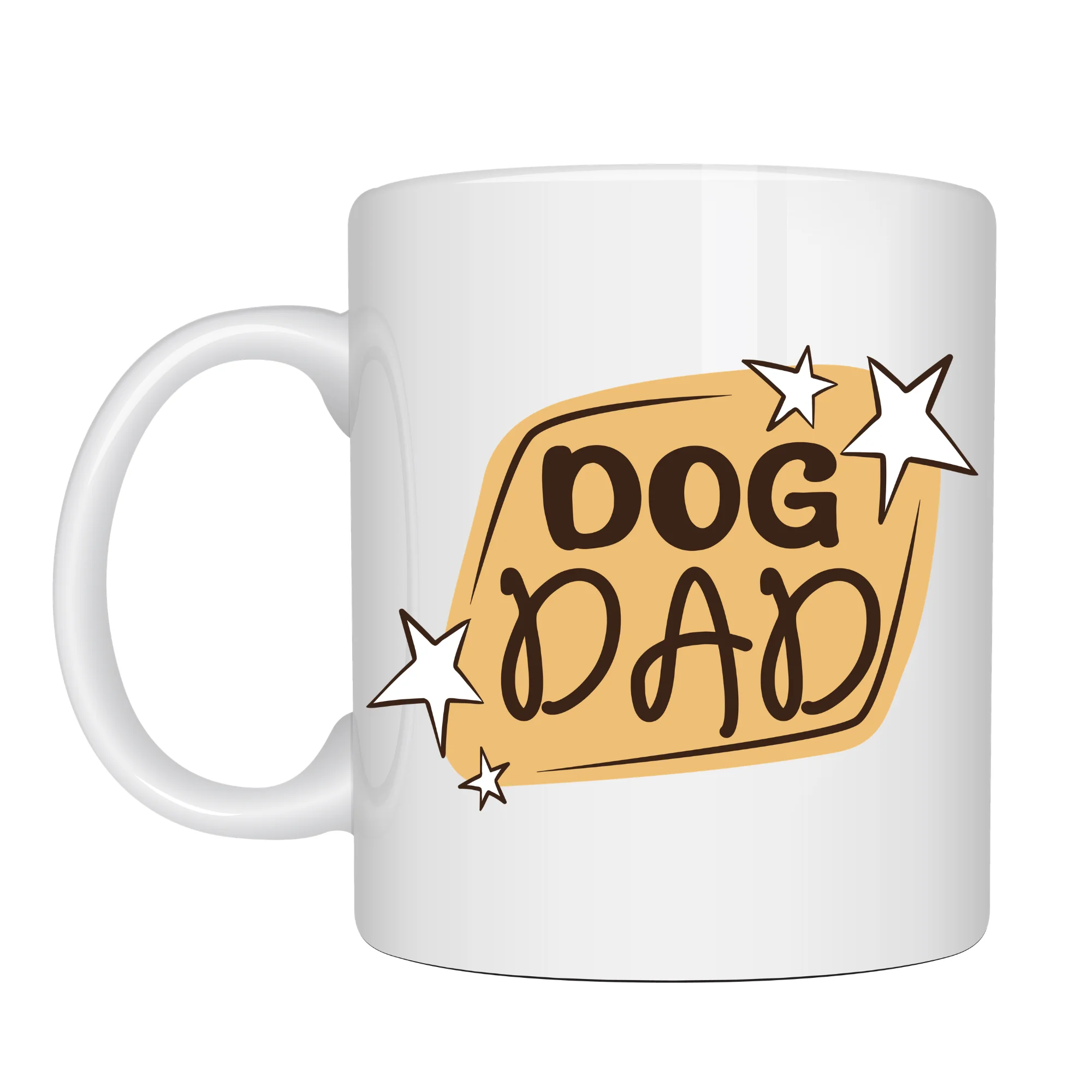 Northcity Dog Dad Model 184 Porselen Kahve Kupası – Köpek Severle