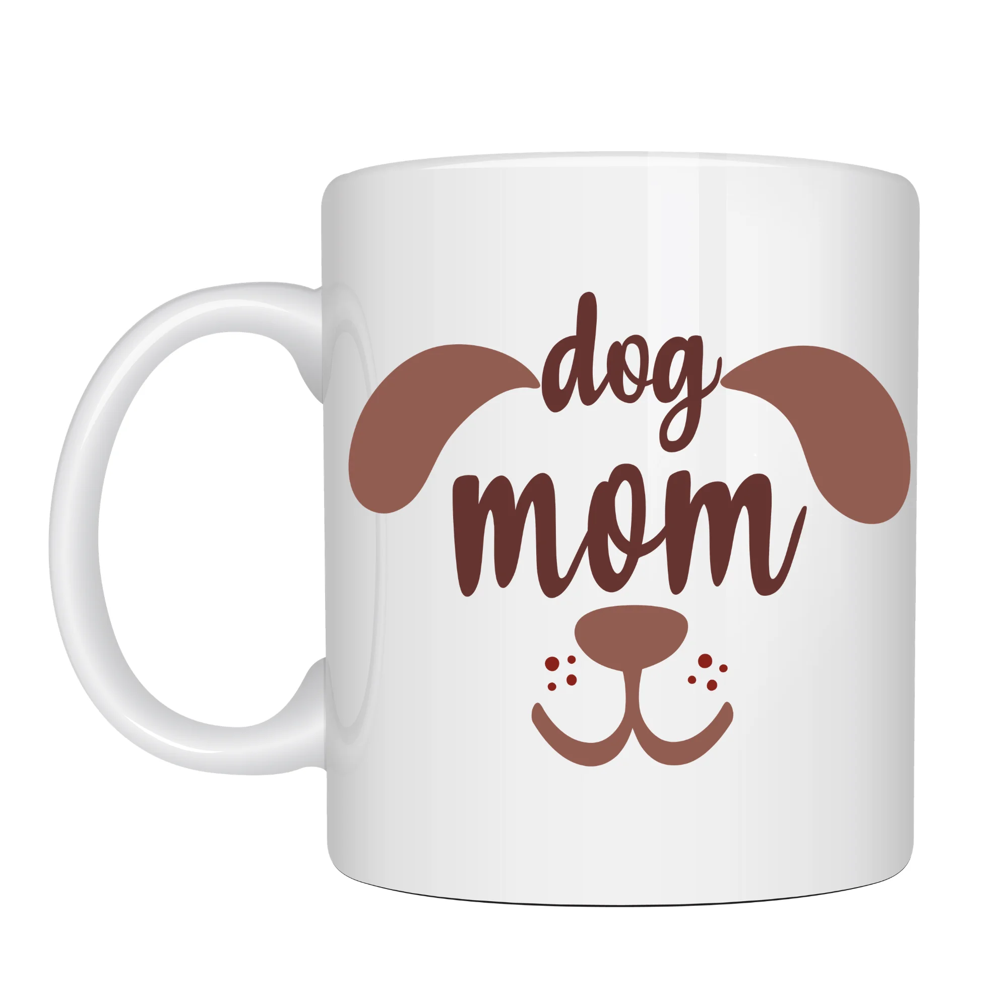 Dog Mom Kupa 185 – Köpek Annesi Temalı Porselen Kahve Kupası – Köpek Severlere Özel Hediye