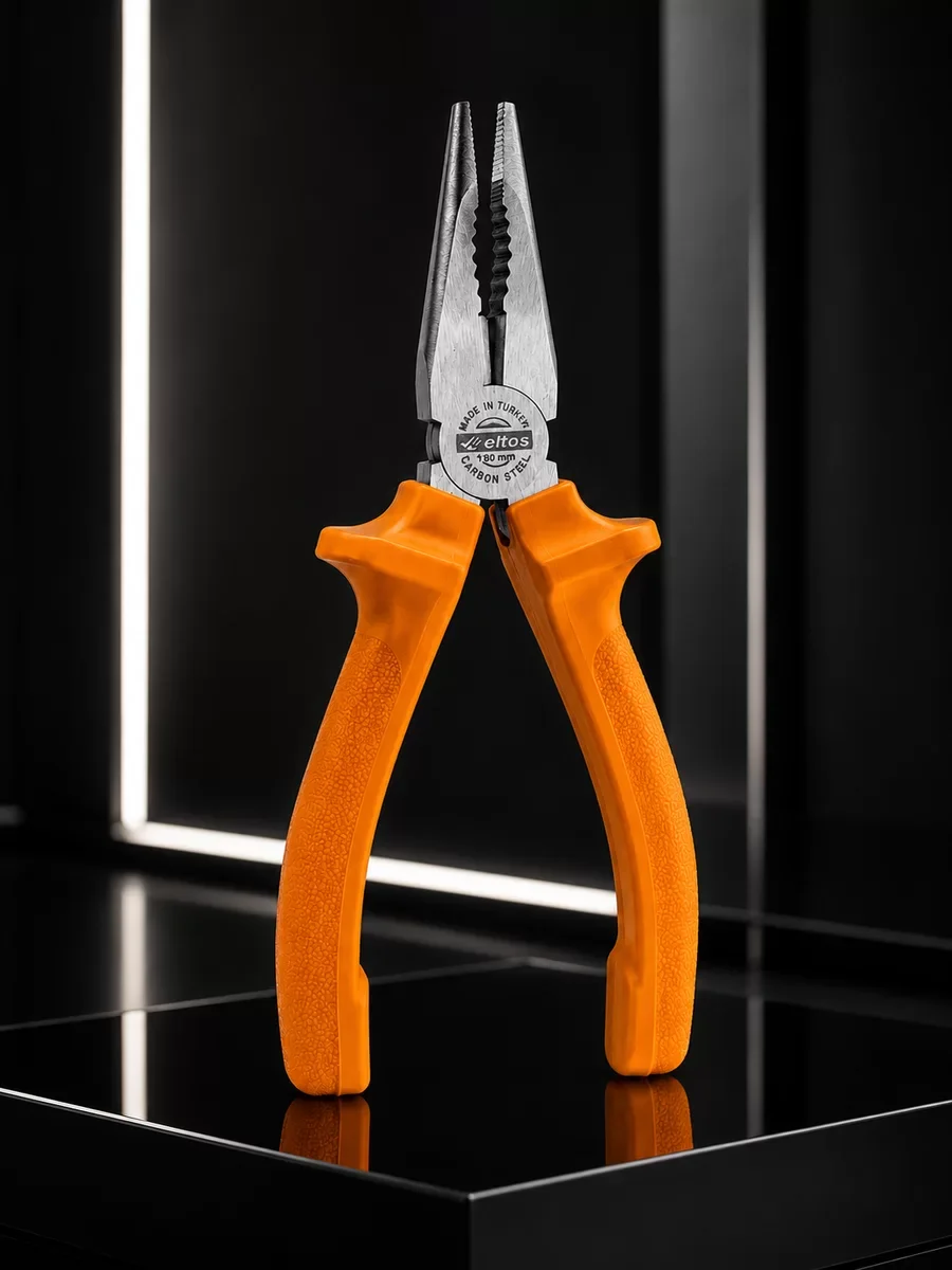Dövme Çelik Pense Ergonomik Kaymaz Saplı El Aleti - Güçlü Kavrama ve Hassas İşçilik İçin